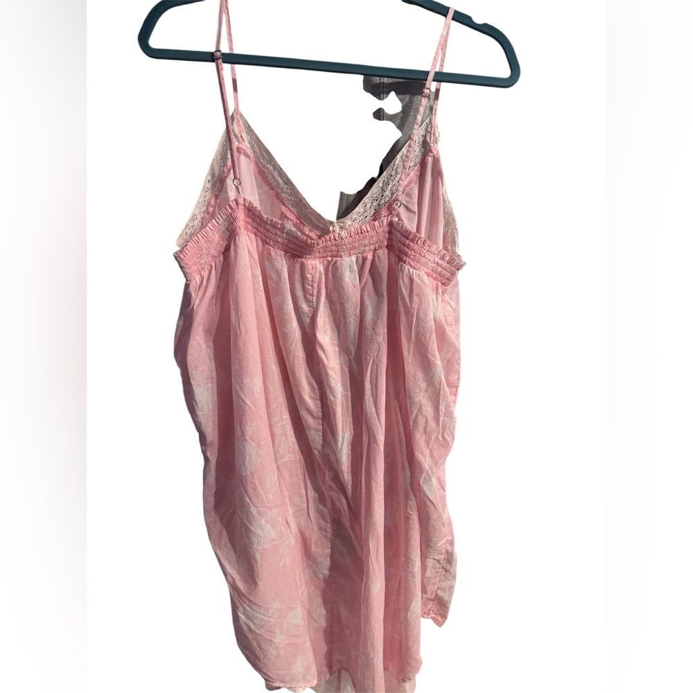 Joyspun lightweight nightgown size 3X cotton lace romantic floral Y2K coquette - Picture 4 of 7